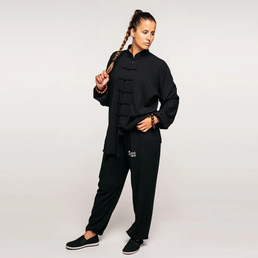 Strój Qing Tai Chi czarny FUJIMAE