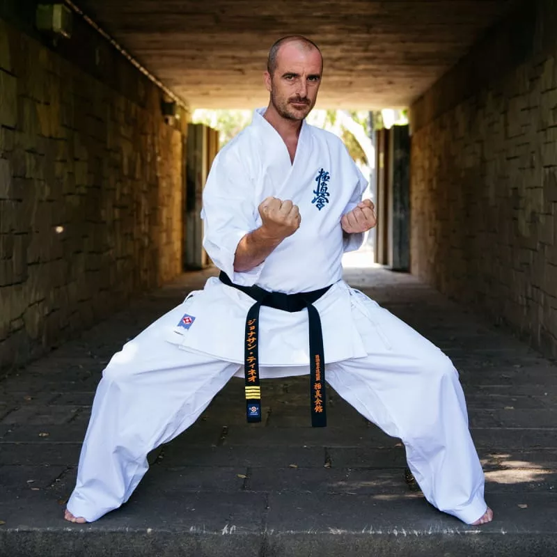 Karatega kimono Karate Kyokushin białe Yantsu FUJIMAE